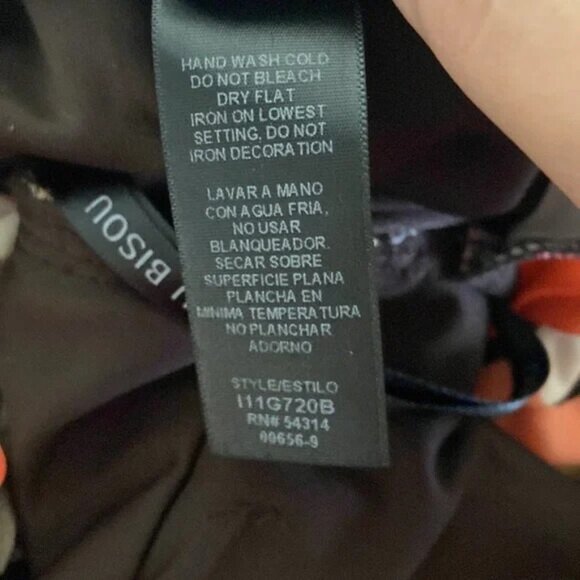 Bisou Bisou Dress Tropical Leaf Print Sleeveless Knee Length Size 10 - Picture 4 of 7